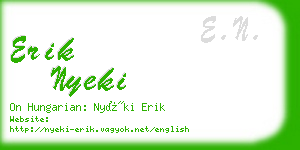 erik nyeki business card